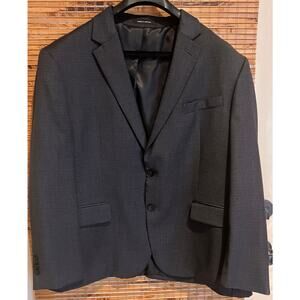Kenneth Cole AWEARNESS Slim Fit Blazer 46 Short Gray Wool Stretch Suit‎ Jacket